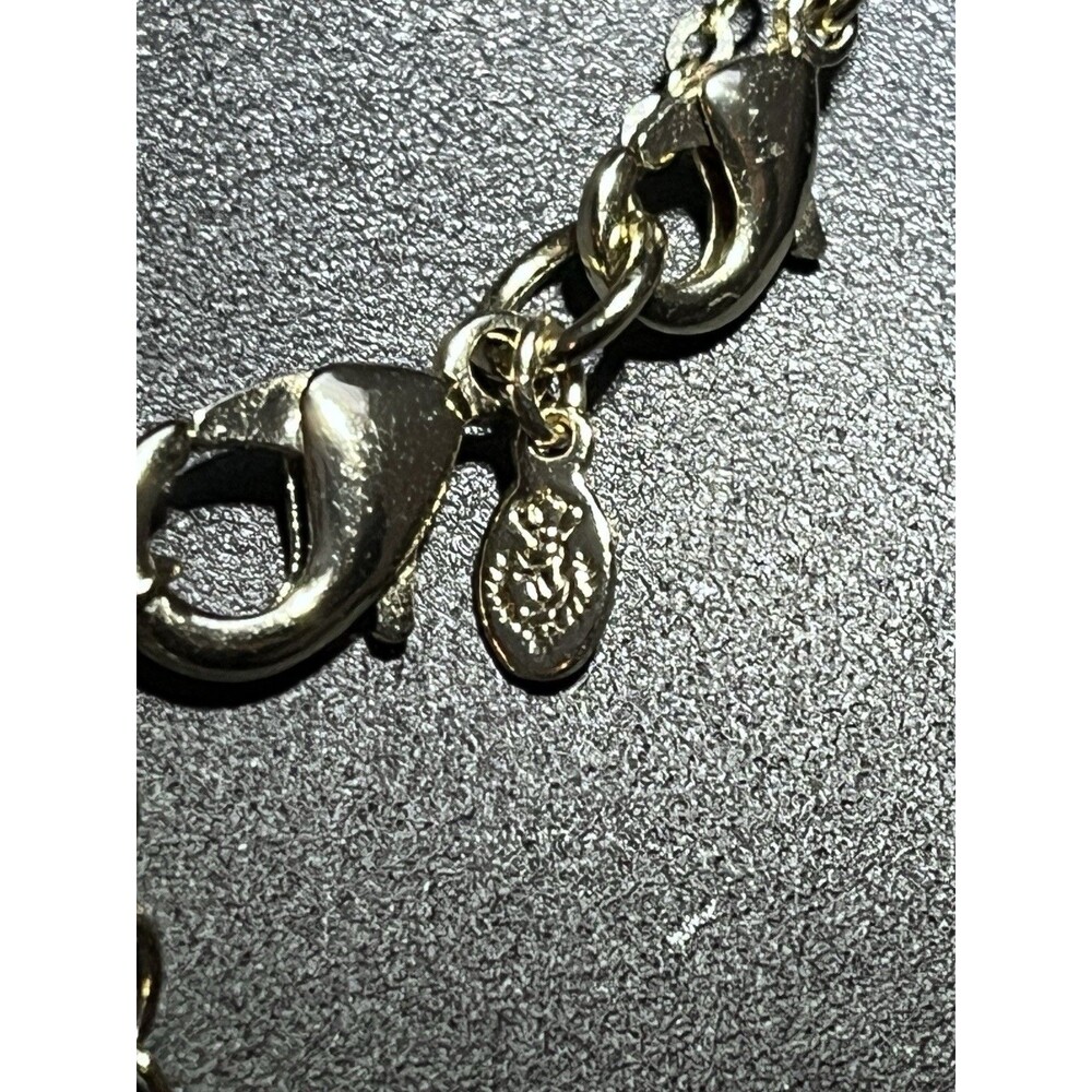 Premier Designs Layered Pendant Necklace | Silver Tone Cable Chain | White - Picture 4 of 7